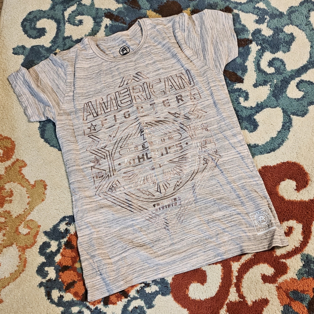 American Fighter Gray Short Sleeve Tee